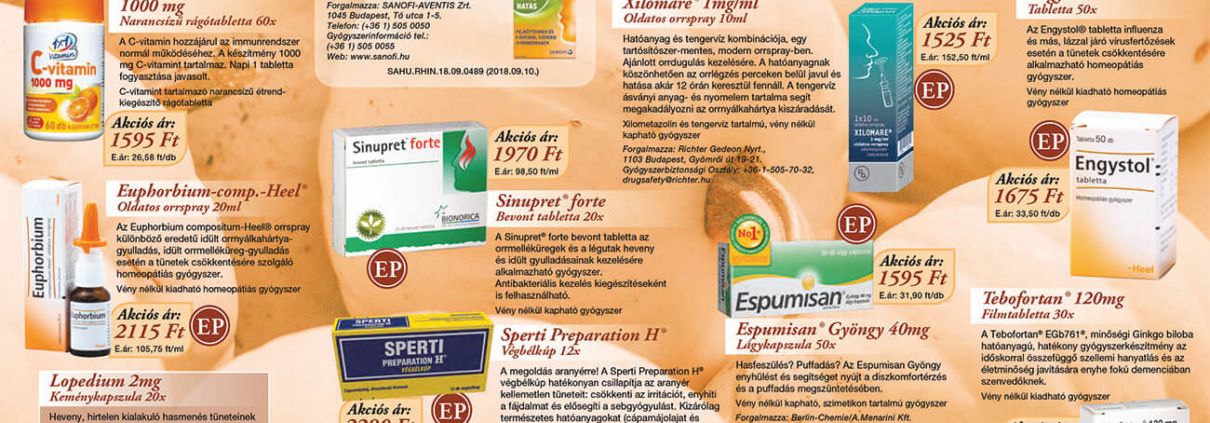 Ügyeletes gyógyszertár novemberi akció - Elefantpatika.hu