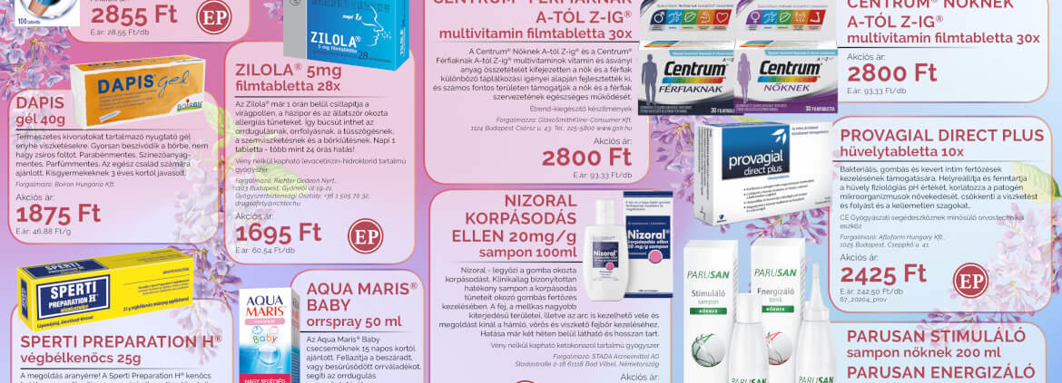 Ügyeletes gyógyszertár májusi akció - Elefantpatika.hu