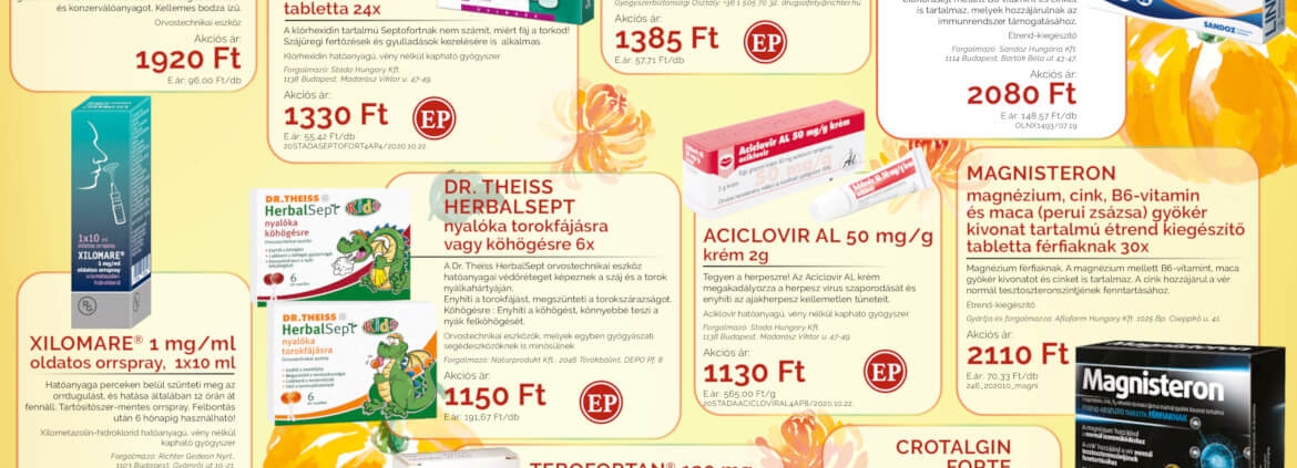 Ügyeletes gyógyszertár novemberi akció - Elefantpatika.hu