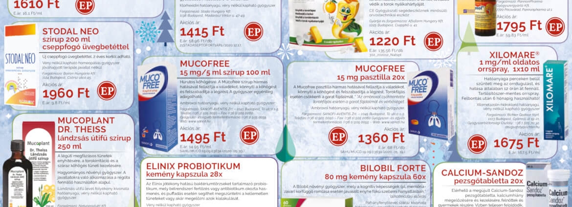 Ügyeletes gyógyszertár januári akció - Elefantpatika.hu
