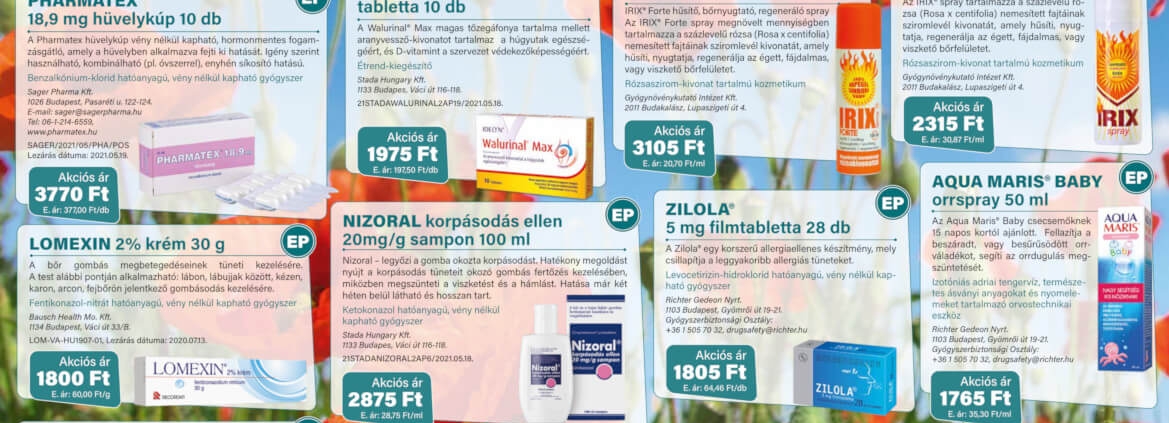 Ügyeletes gyógyszertár június akció - Elefantpatika.hu