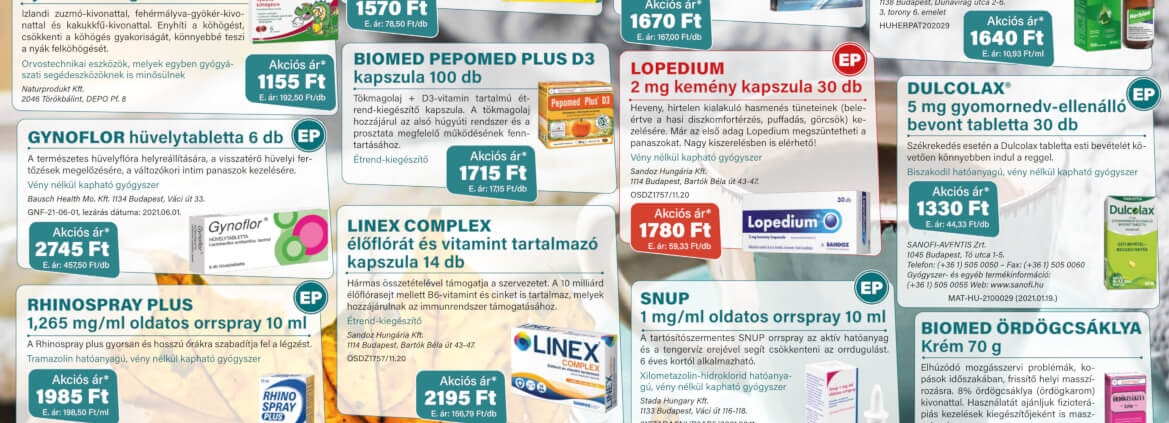 Ügyeletes gyógyszertár november akció - Elefantpatika.hu